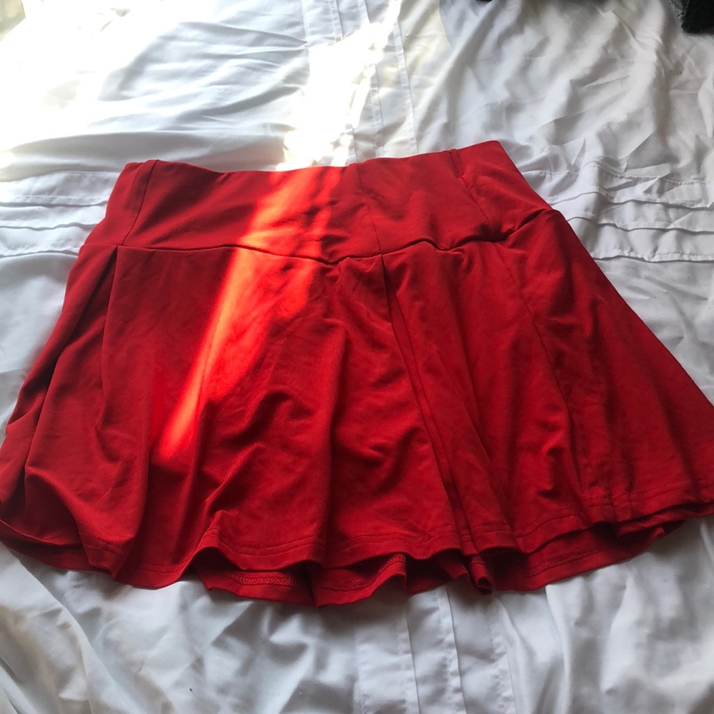 Brand new red tennis skirt